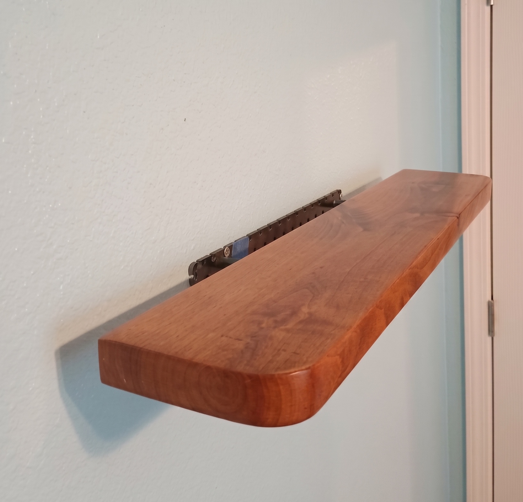 Flush Mounted Wooden Shelf